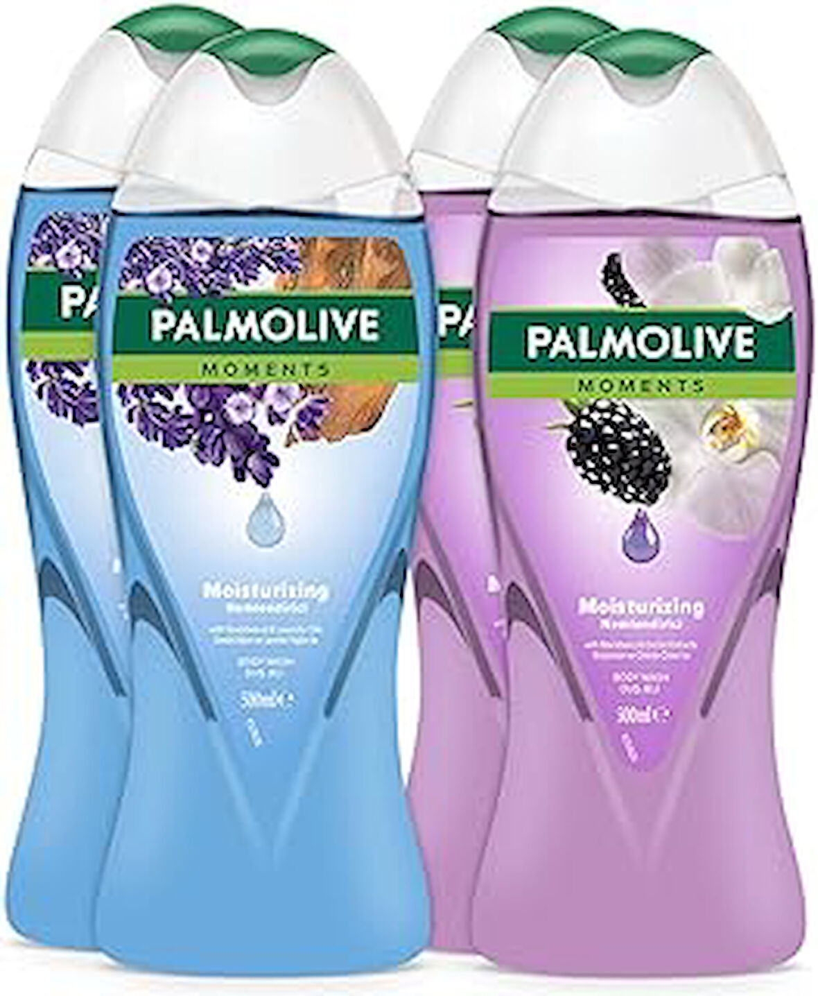 Palmolive Moments Sandal Ağacı ve Lavanta Yağları ile Nemlendirici Banyo ve Duş Jeli 500ml x 4 Adet