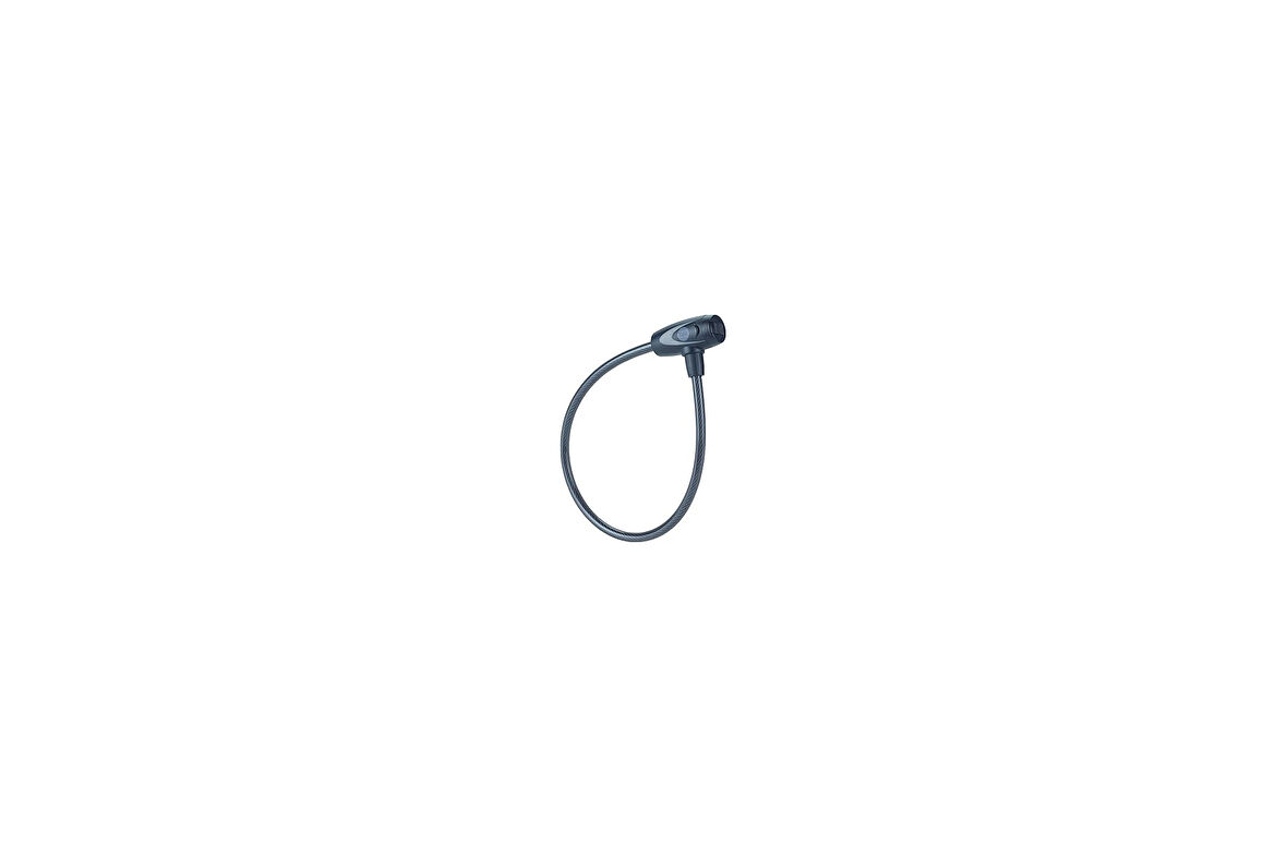 Yale Essential Güvenlikli Anahtarlı Kablolu Kilit 10 mm, YCK0/10/60/2, 240 mm, Örgü Çelik, 2 Anahtar Dahildir, Tuzlu Su Püskürtme Testinde 96 Saat Dayanıklılık, Çok Yönlü Kilitleme Seçenekleri