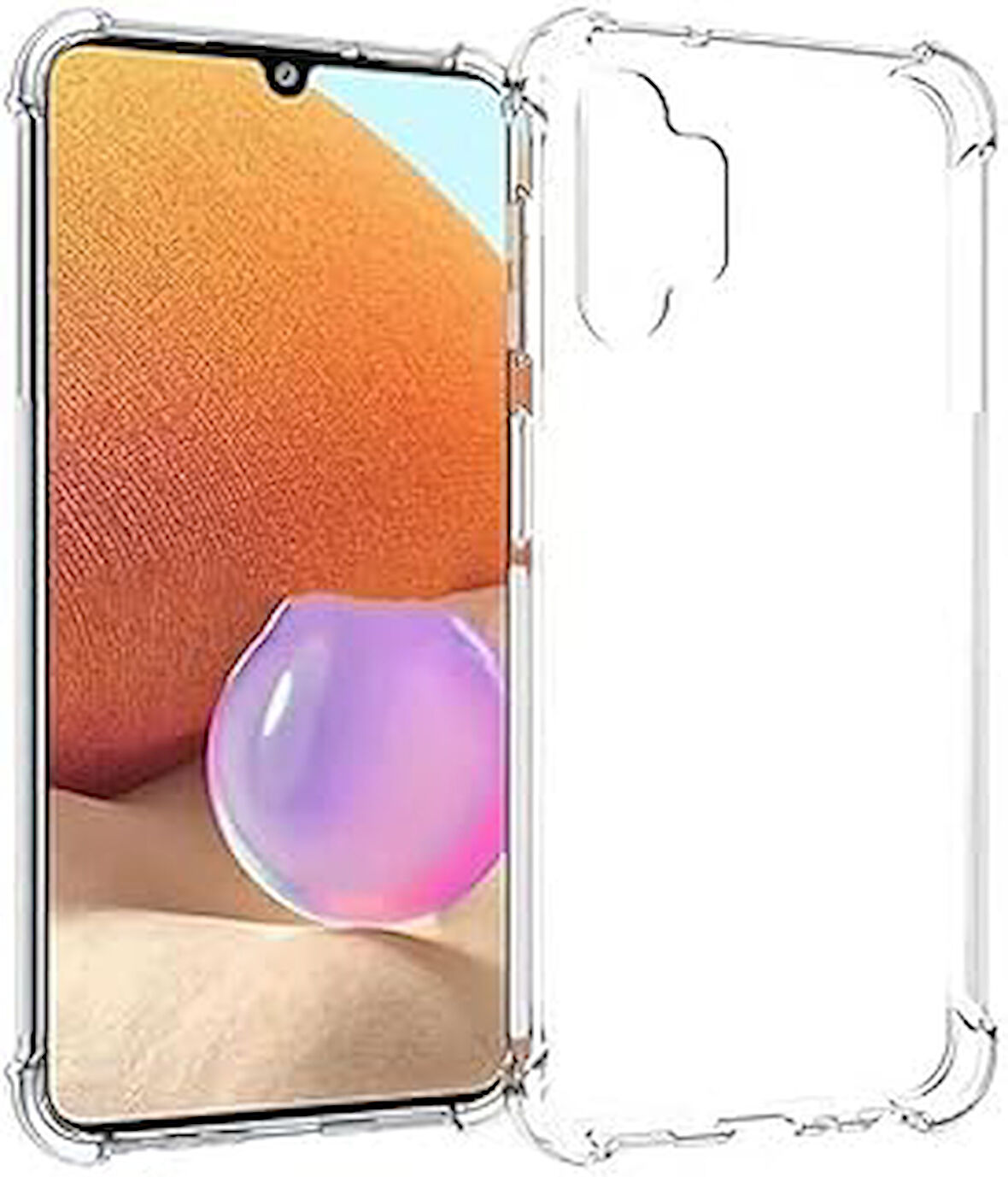 Galaxy A34 ile Uyumlu Kılıf Nitro Anti Shock Silikon Transparan Köşeler Airbag Korumalı Ultra Kalın Galaxy A34 ile Uyumlu Şeffaf