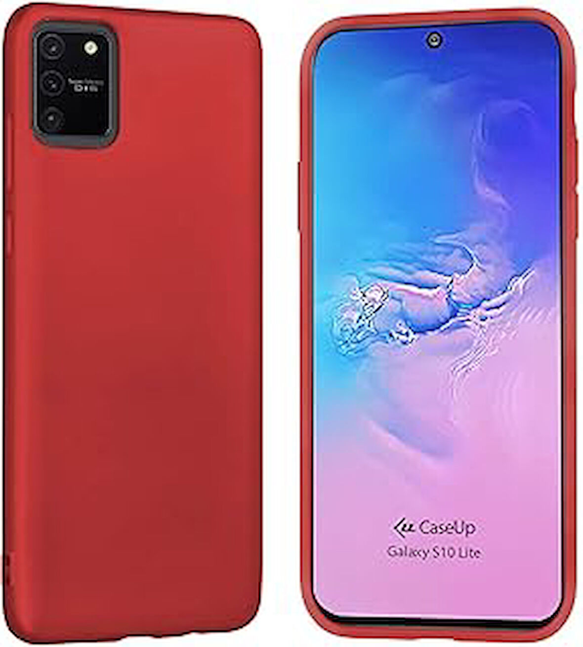 CaseUp Galaxy S10 Lite Uyumlu Kılıf, CaseUp Matte Surface Kırmızı