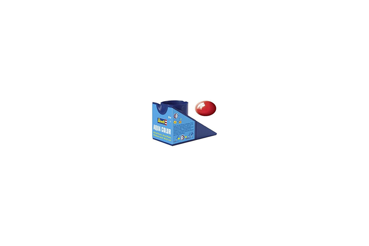 Revell - Su Bazlı Maket Boyası Ateş Kırmızısı Parlak 18 Ml