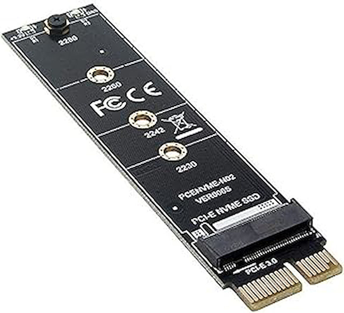 Alfais 4391 M.2 Nvme Ssd Ngff To Pcie 3.0 X1 Adaptör M Key Kart Çevirici Dönüştürücü