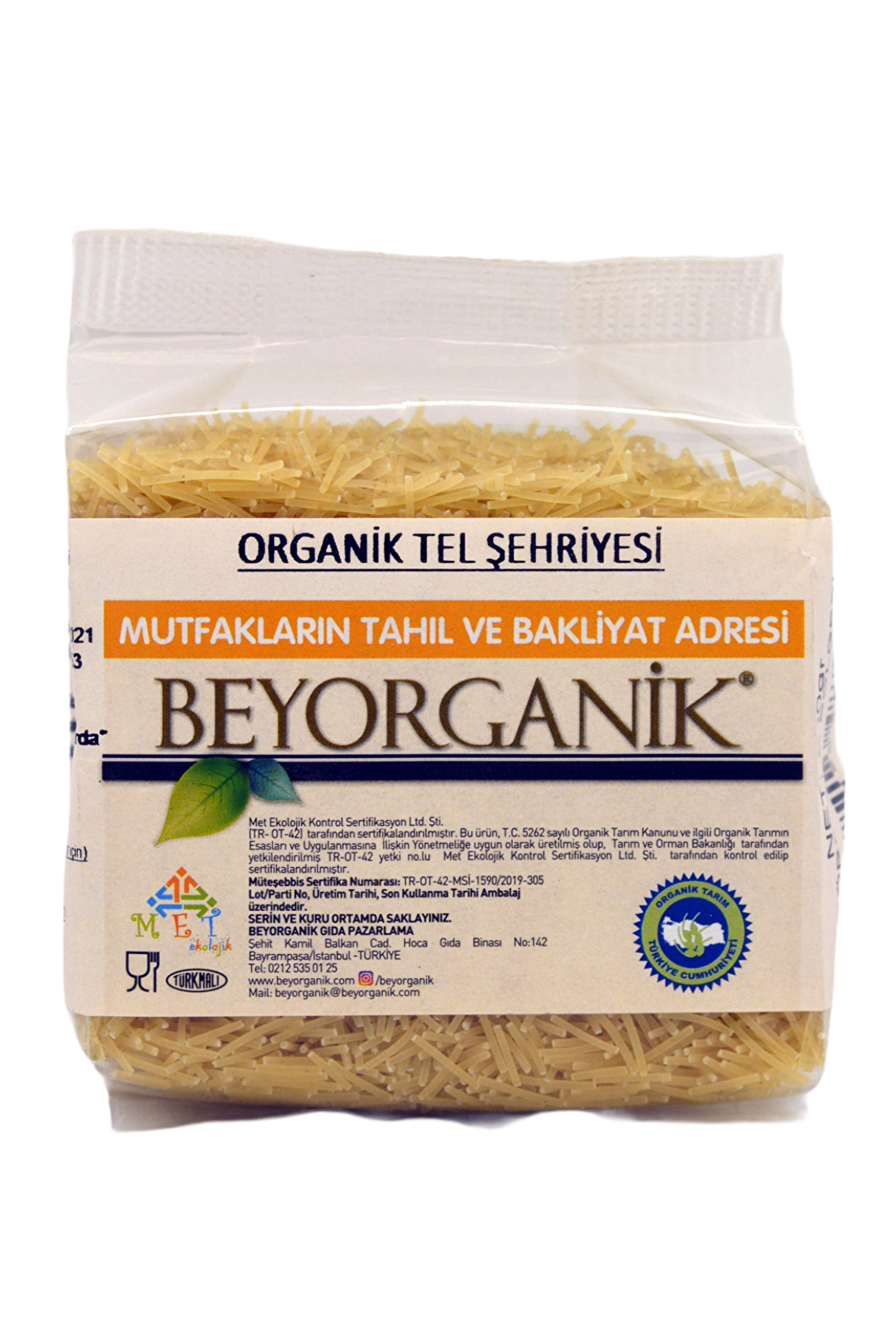 Beyorganik Organik Tel Şehriye 250 gr