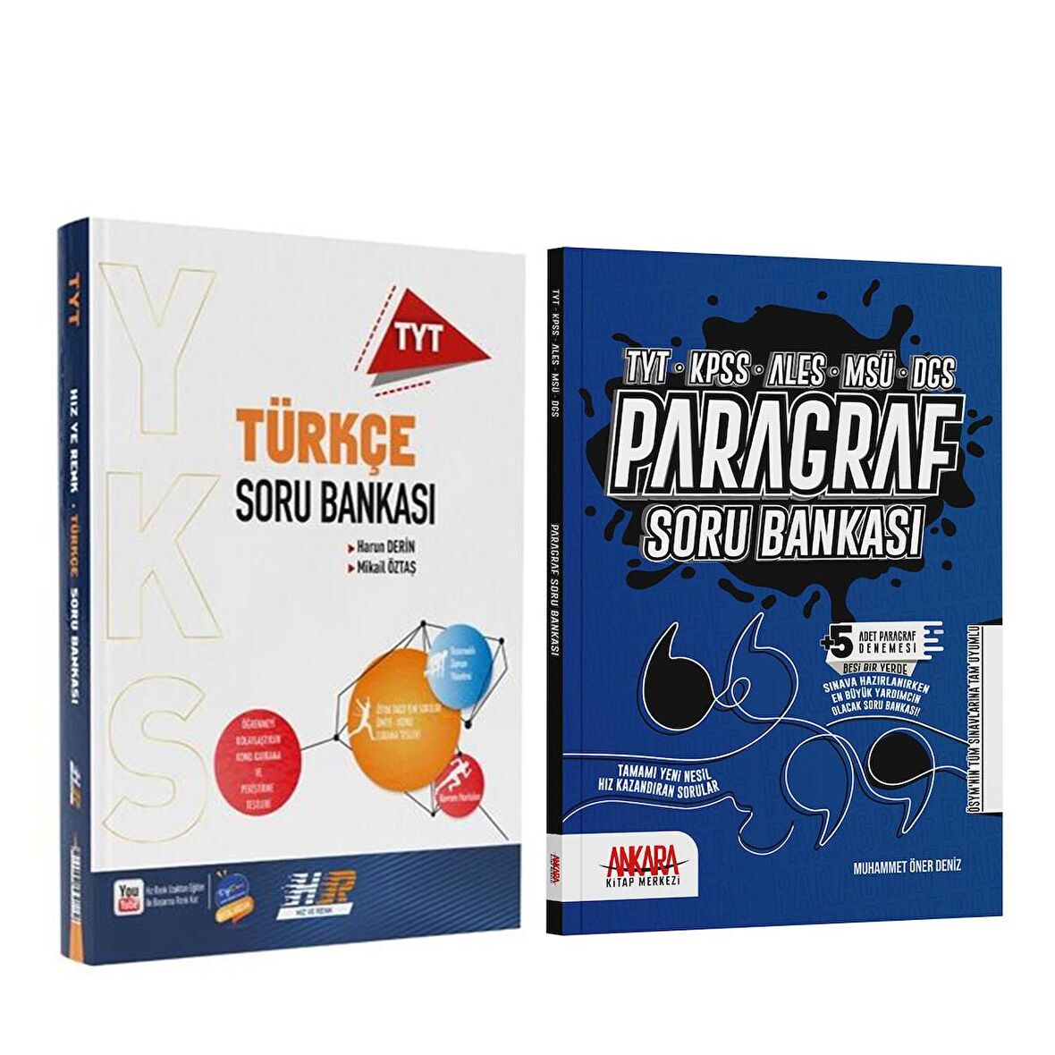 Hız ve Renk TYT Türkçe ile Ankara Kitap Merkezi Paragraf Soru Bankası 2 Kitap Set