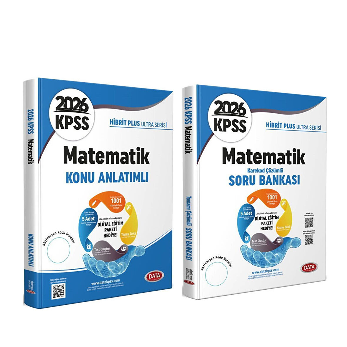 Data Yayınları 2026 KPSS Matematik Hibrit Plus Ultra Serisi Konu Anlatımlı ve Soru Bankası Seti 2 Kitap