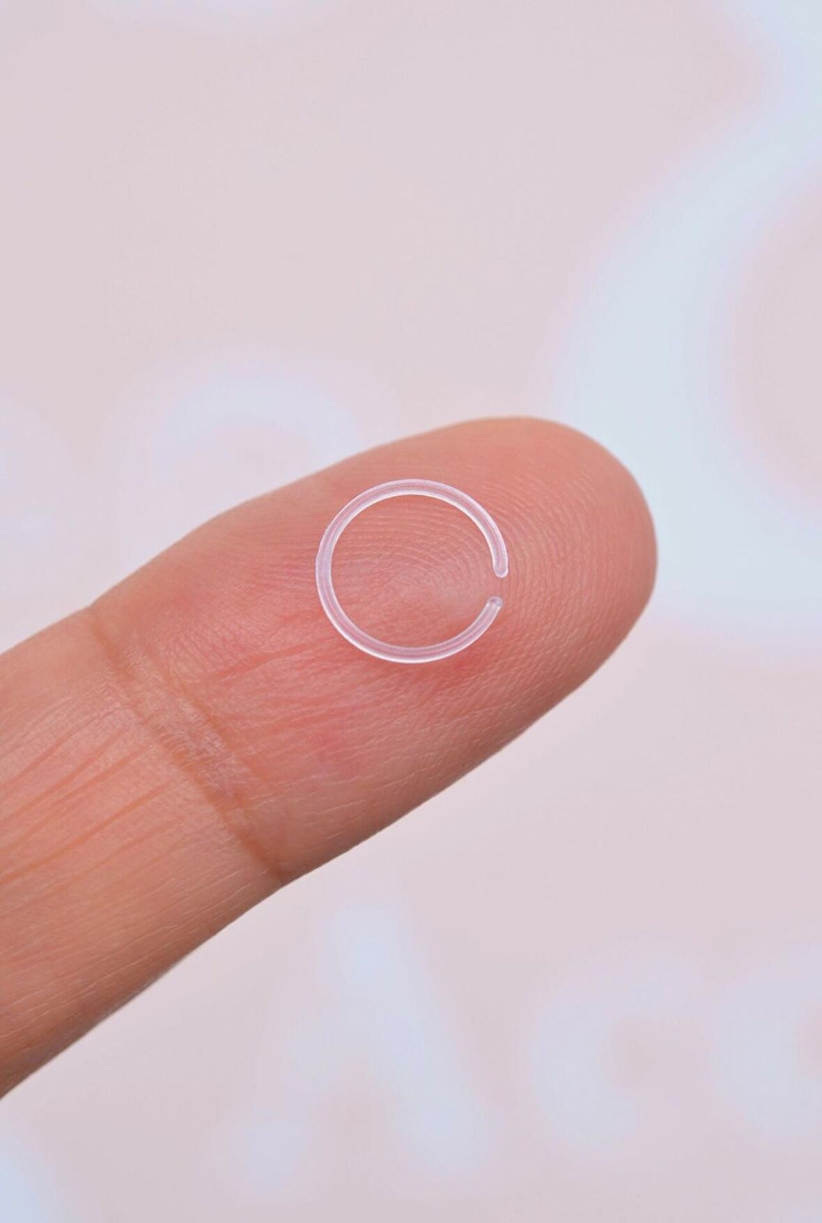 Halka Model Antialerjik Bioplast Hızma Silikon Burun Piercingi