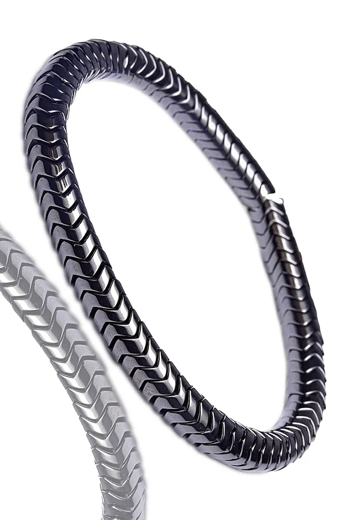 Sertifikalı Aaa Silver Renk Hematit Taşı Bileklik - Kararmaz