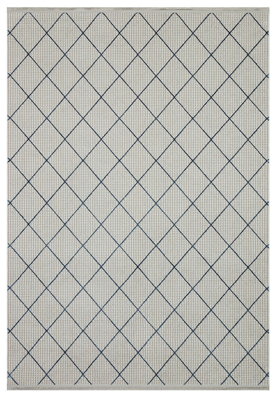 GENOA-54-G Yumuşak Sık Dokuma Modern Geometrik Desenli Salon Halısı-GRİ/VİZON