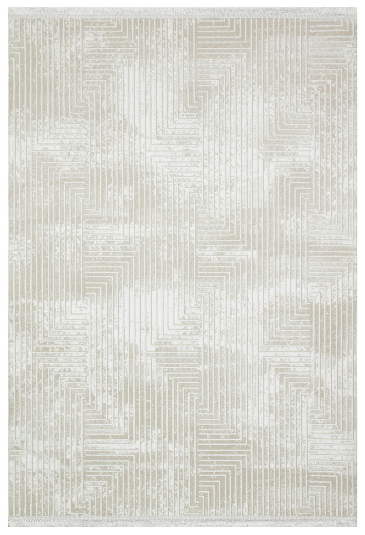 GENOA-55-G Yumuşak Sık Dokuma Modern Salon Koridor Halısı-BEJ