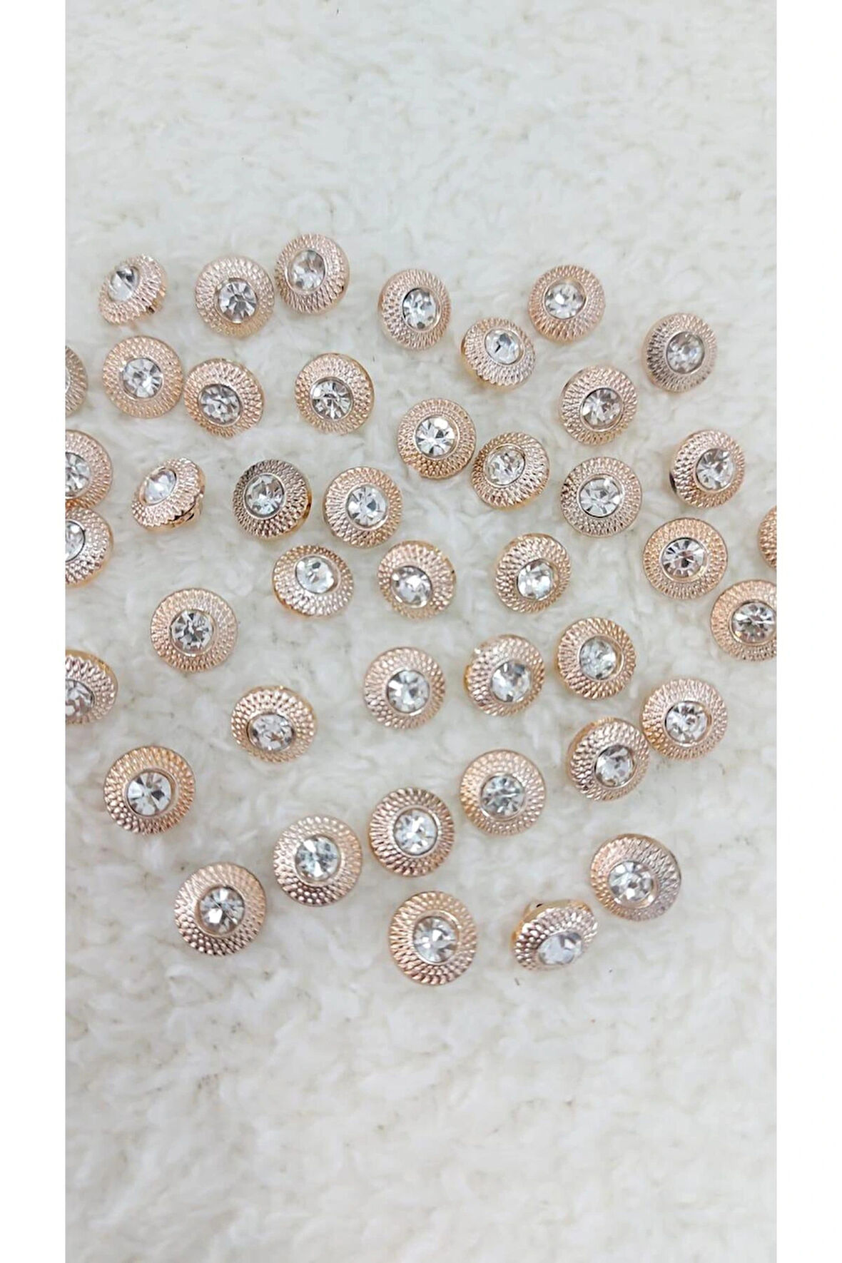 METALİZE TAŞLI DÜĞME 12mm 10 ADET (1411)