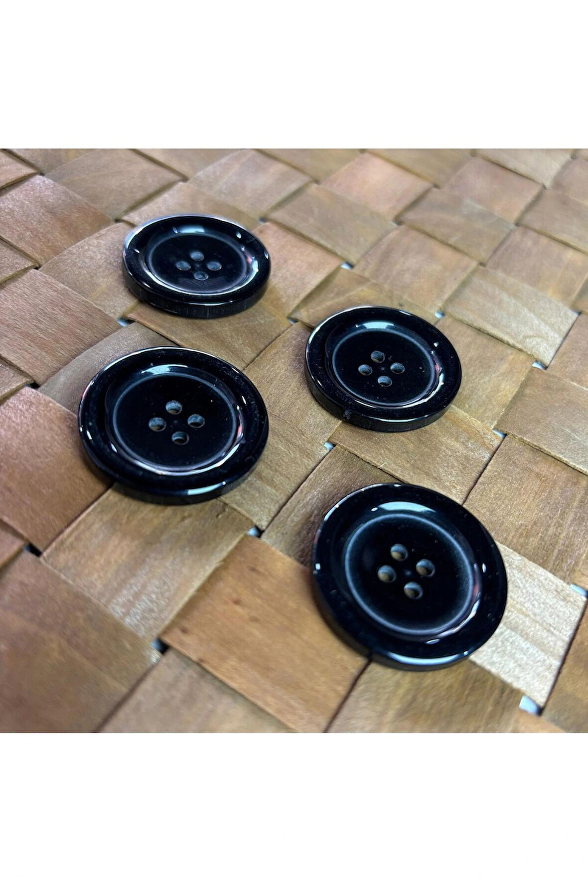 Trençkot Mont Düğmesi Siyah 10'Lu 44 boy (28MM)