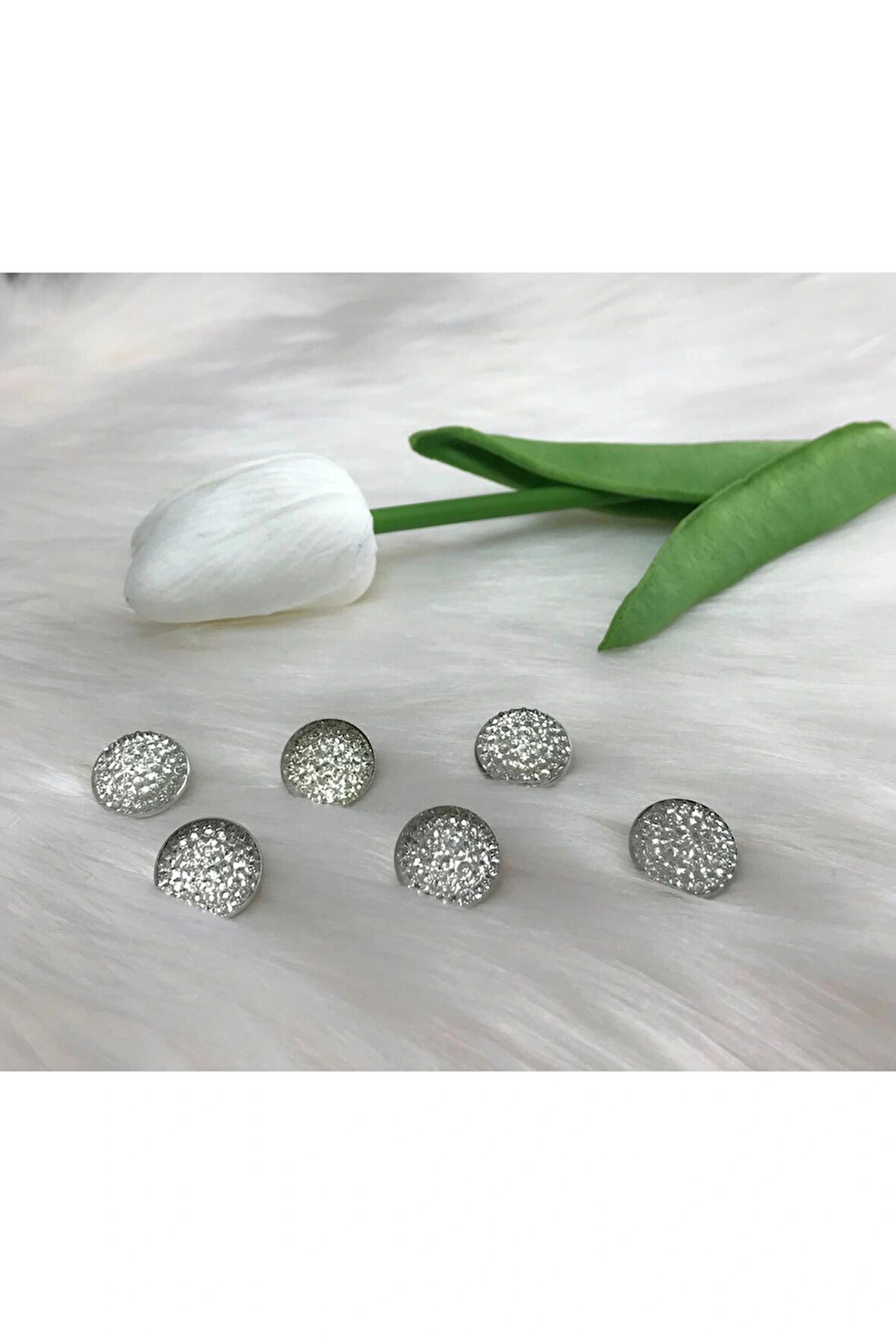 Işıltılı Düğme (24boy) 15mm-10 Adet