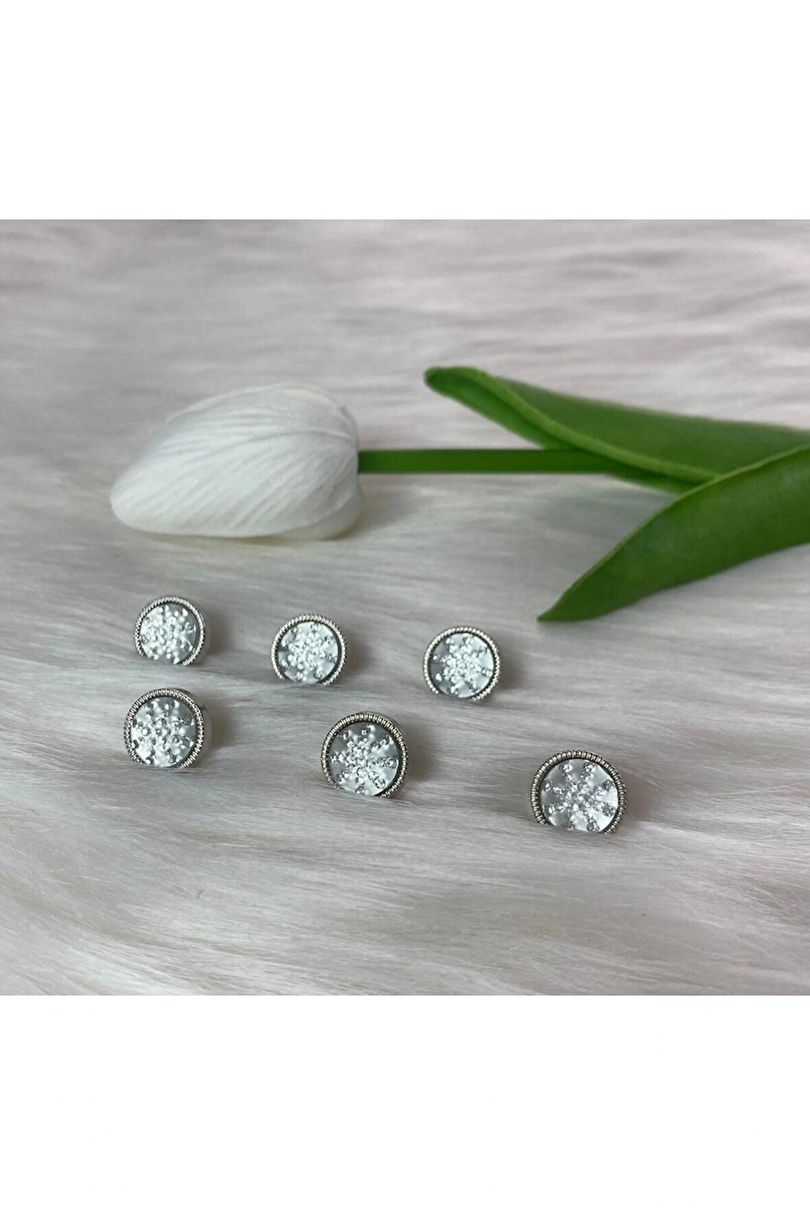 Işıltılı Düğme (20boy) 13mm-10 Adet