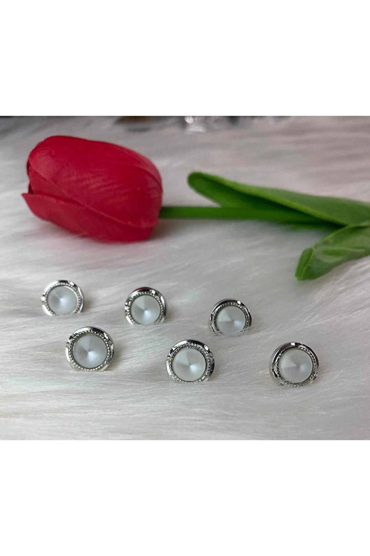 Yuvarlak Model Düğme (18boy) 11mm-10 Adet