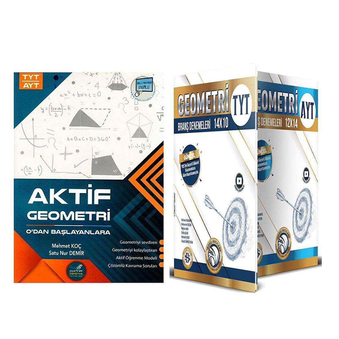 Aktif Öğrenme TYT AYT Geometri 0 dan Başlayanlara Bilgi Sarmal TYT Geometri Deneme Seti 2 Kitap