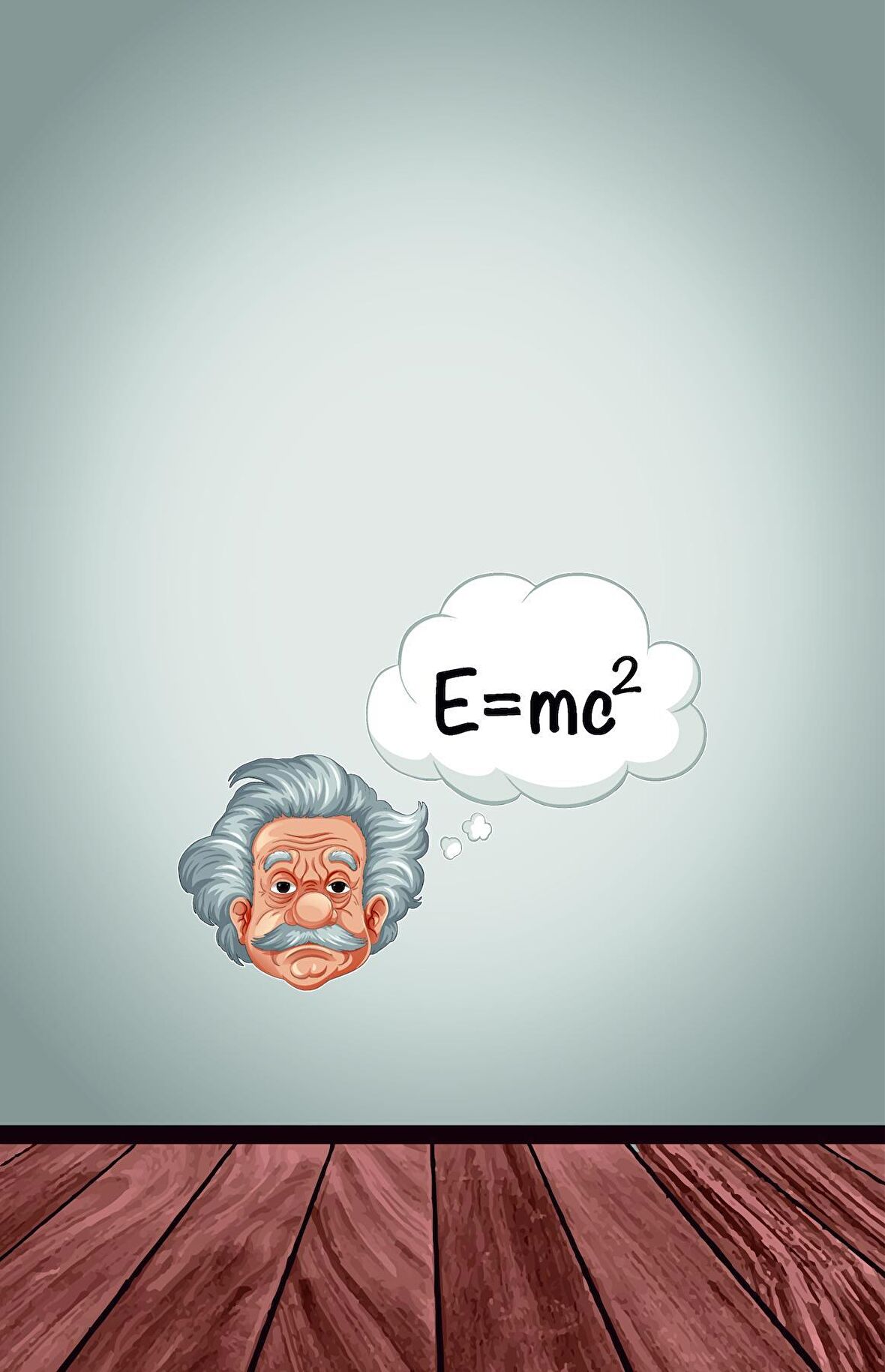 Bizerk Görsel Eğitici Formül Einstein Çocuk Odası Kreş Anaokulu Duvar Yapışkanı Sticker