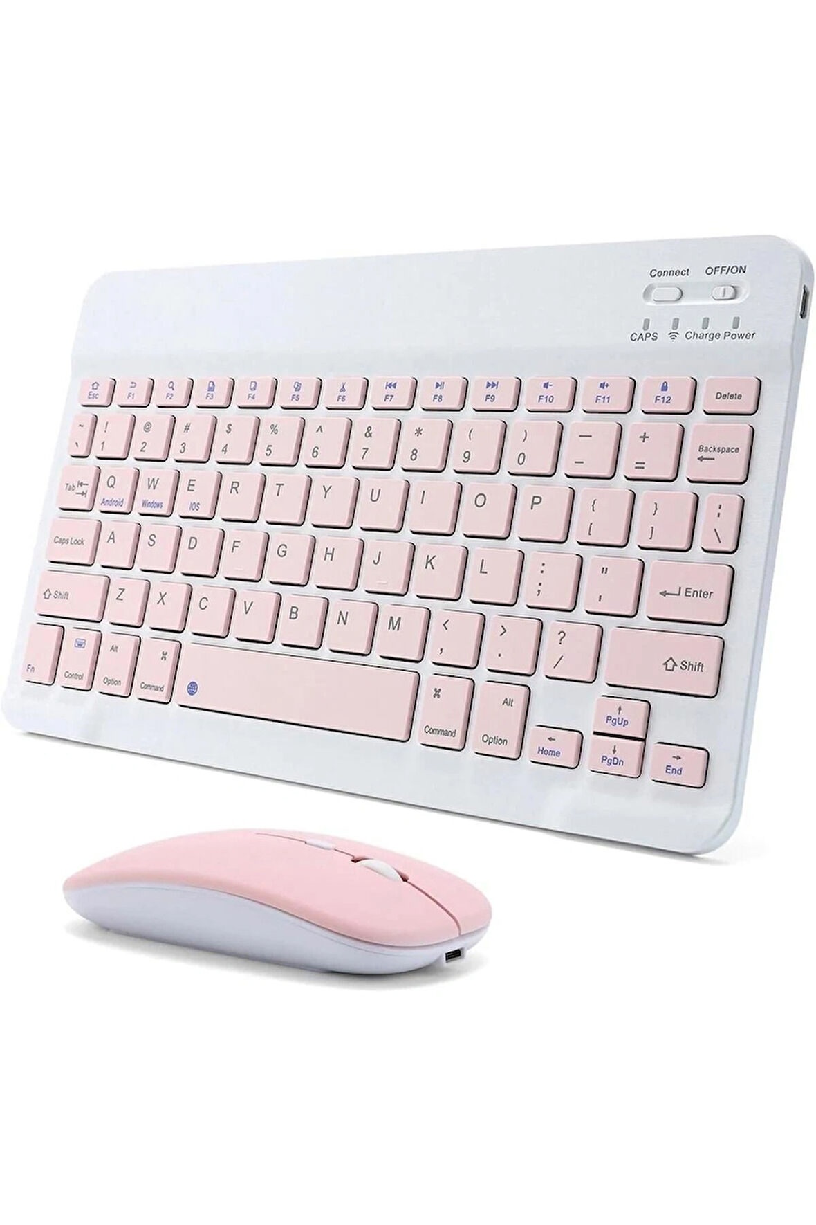 Kablosuz Bluetooth Türkçe Q Klavye ve Mouse Seti Ios/AndroidTablet Telefon Uyumlu Şarjlı