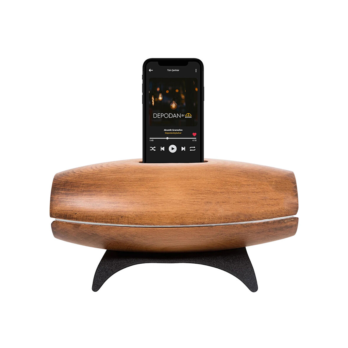 Tone Koyu Ceviz Akustik Gramofon