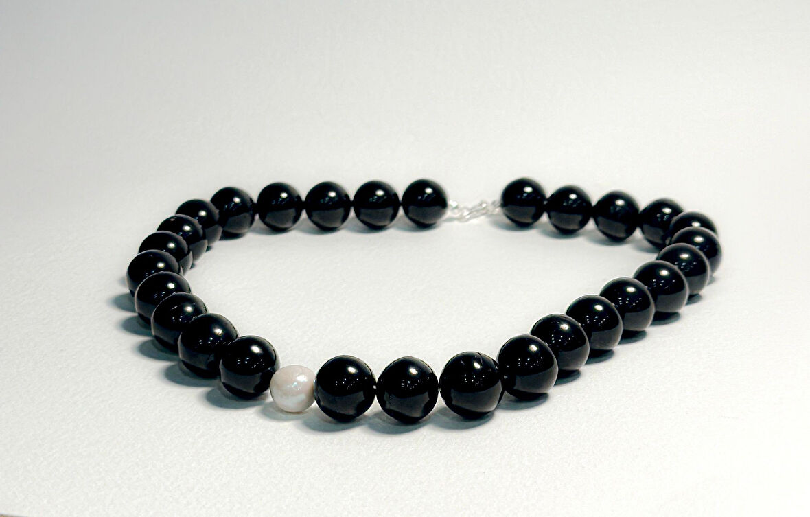 SIKMA OLTU TEK İNCİLİ KOLYE