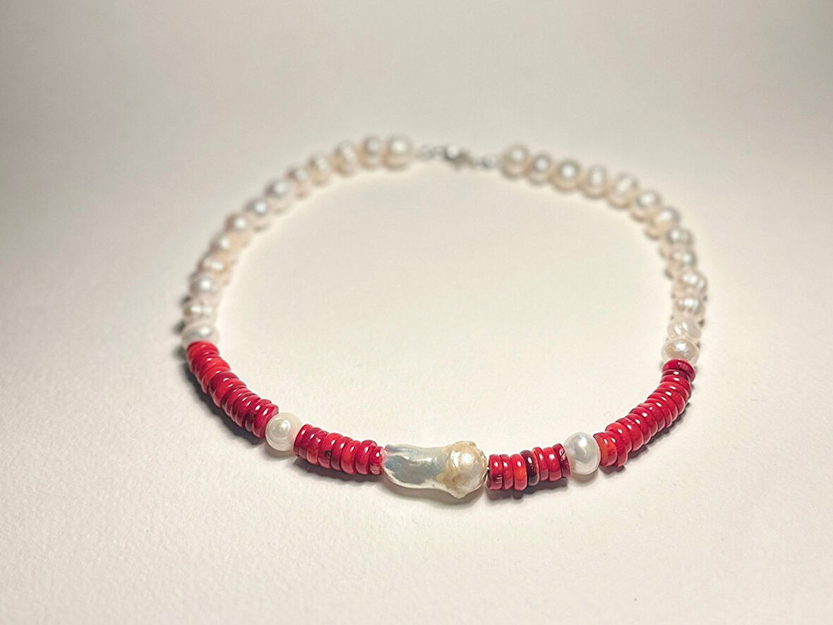 KIZIL HARMONİ KOLYE