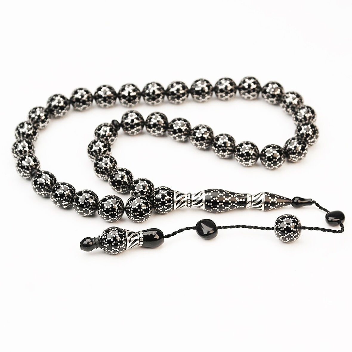 Oltu Taşı Küre Kesim Petek İşleme Oltu Taşı Tespih