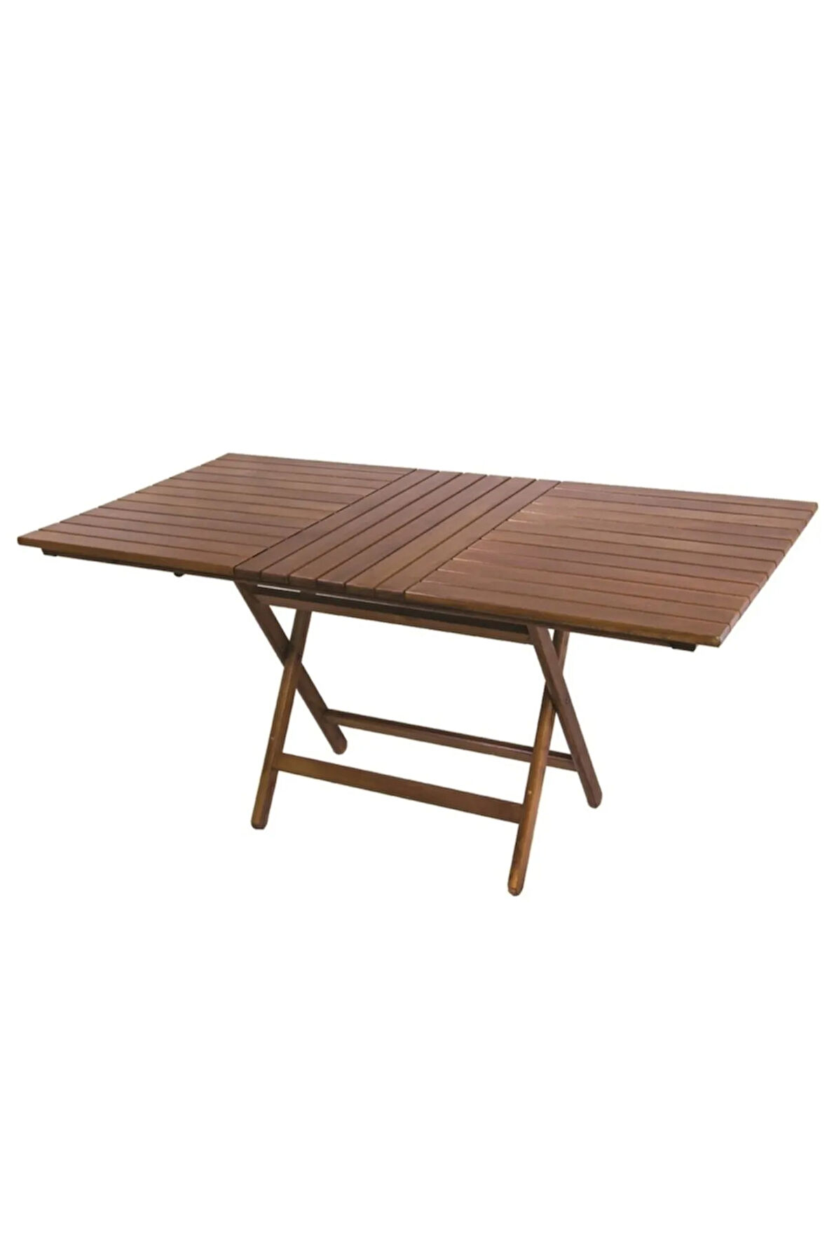 Ahşap Bahçe Balkon Mutfak Masası -kaş Katlanabilir 80x140 Beyaz