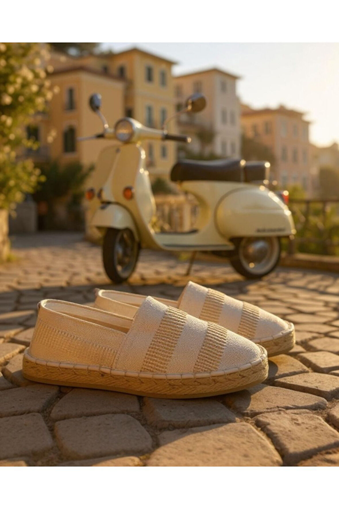 Basic Hasır Detaylı Erkek Espadril