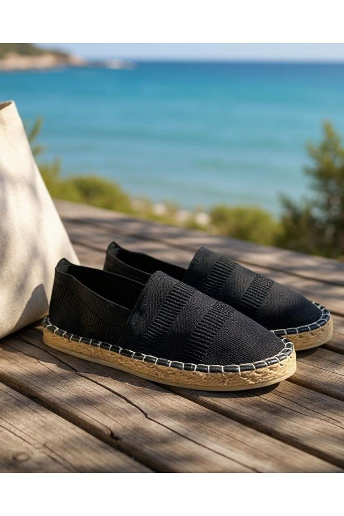 Basic Hasır Detaylı Erkek Espadril