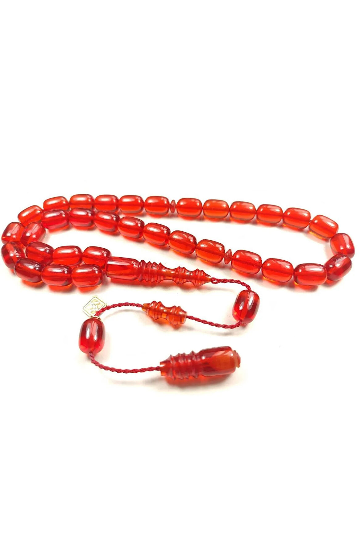 Halil Hilmi Usta Eseri İmzalı İri Boy Osmanlı Ateş Kehribar Sertifikalı 5035