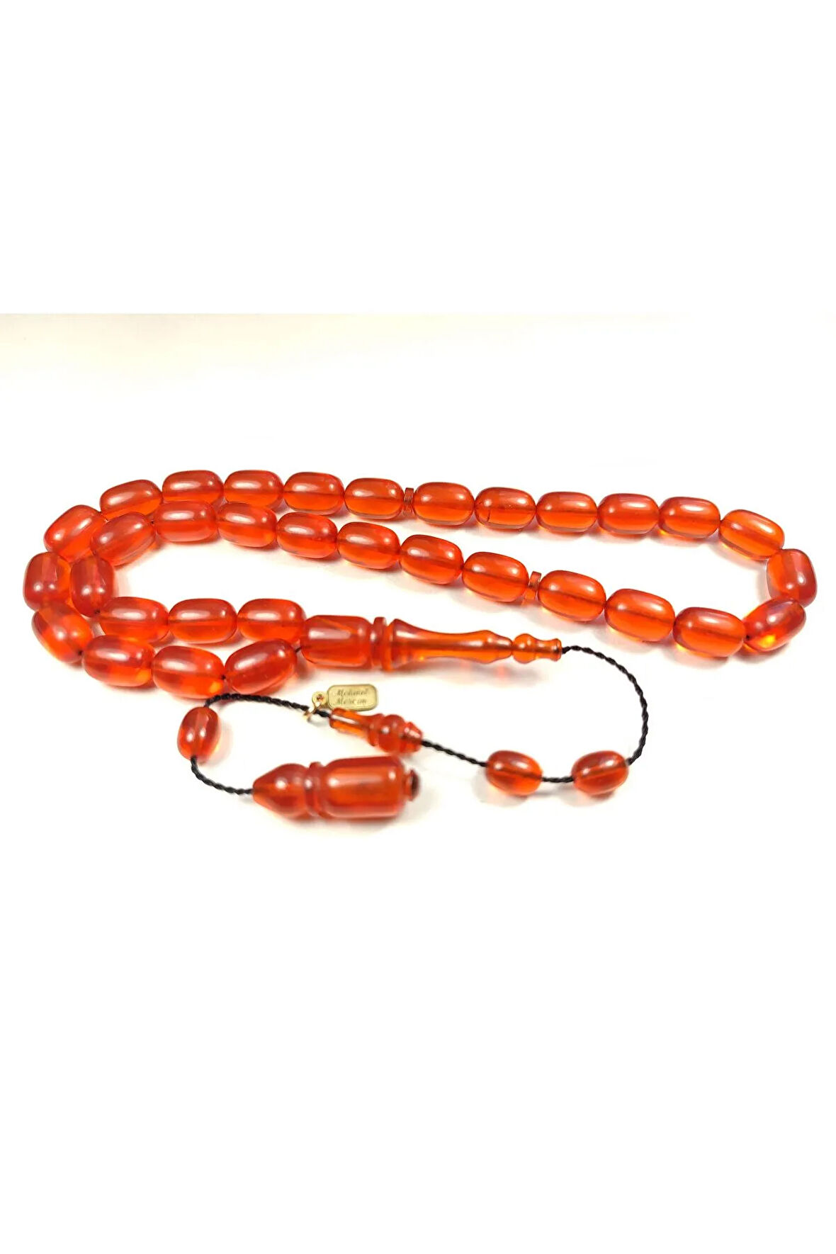 Mehmet Mercan Usta Eseri İmzalı Aykırı Renk Osmanlı Ateş Kehribar Sertifikalı 5148