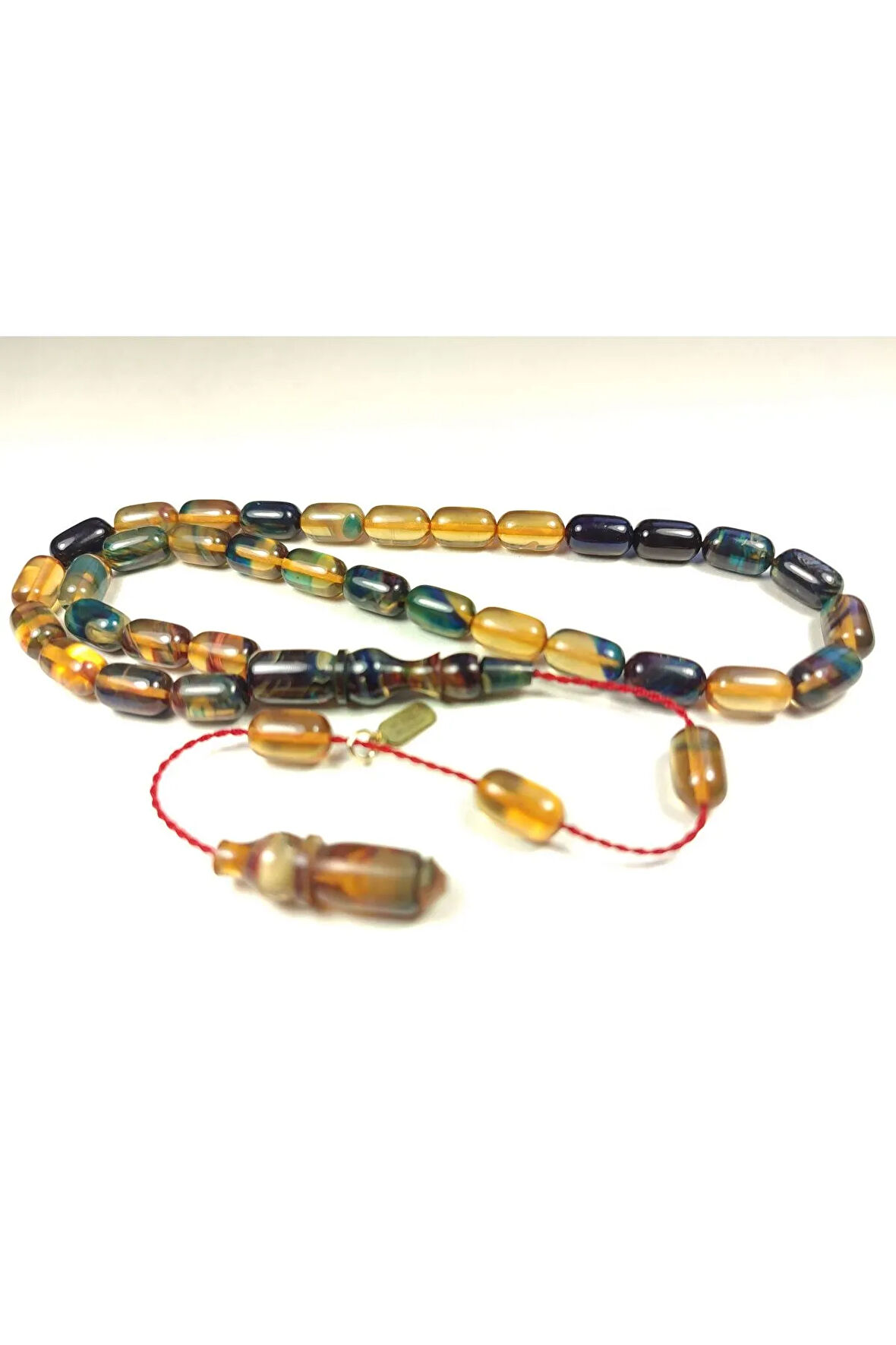 Mehmet Mercan Usta Eseri İmzalı Aykırı Renk Hareli Sıkma Kehribar Sertifikalı 5126