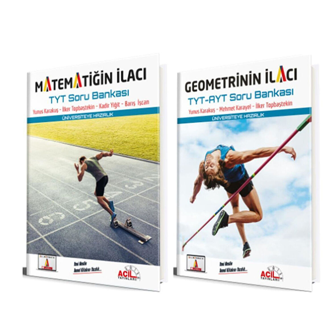 Acil Yayınları TYT Matematiğin İlacı ve Geometrinin İlacı Soru Bankası Seti 2 Kitap