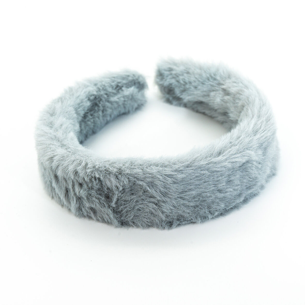 Biem Düz Peluş Taç Açık Gri