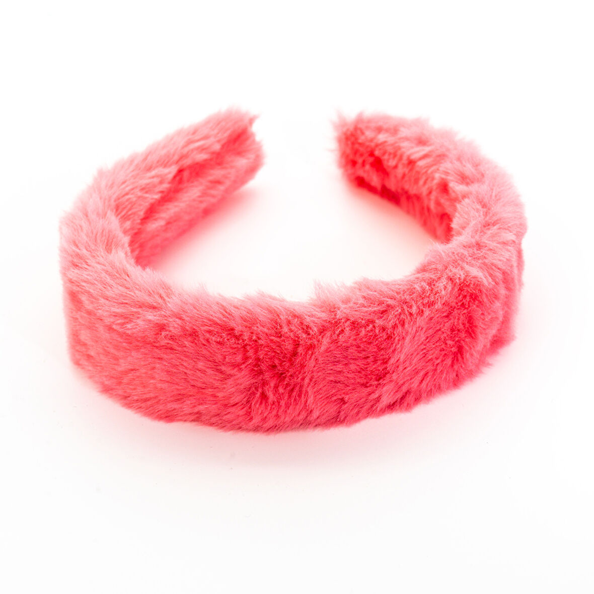 Biem Düz Peluş Taç Koyu Pembe