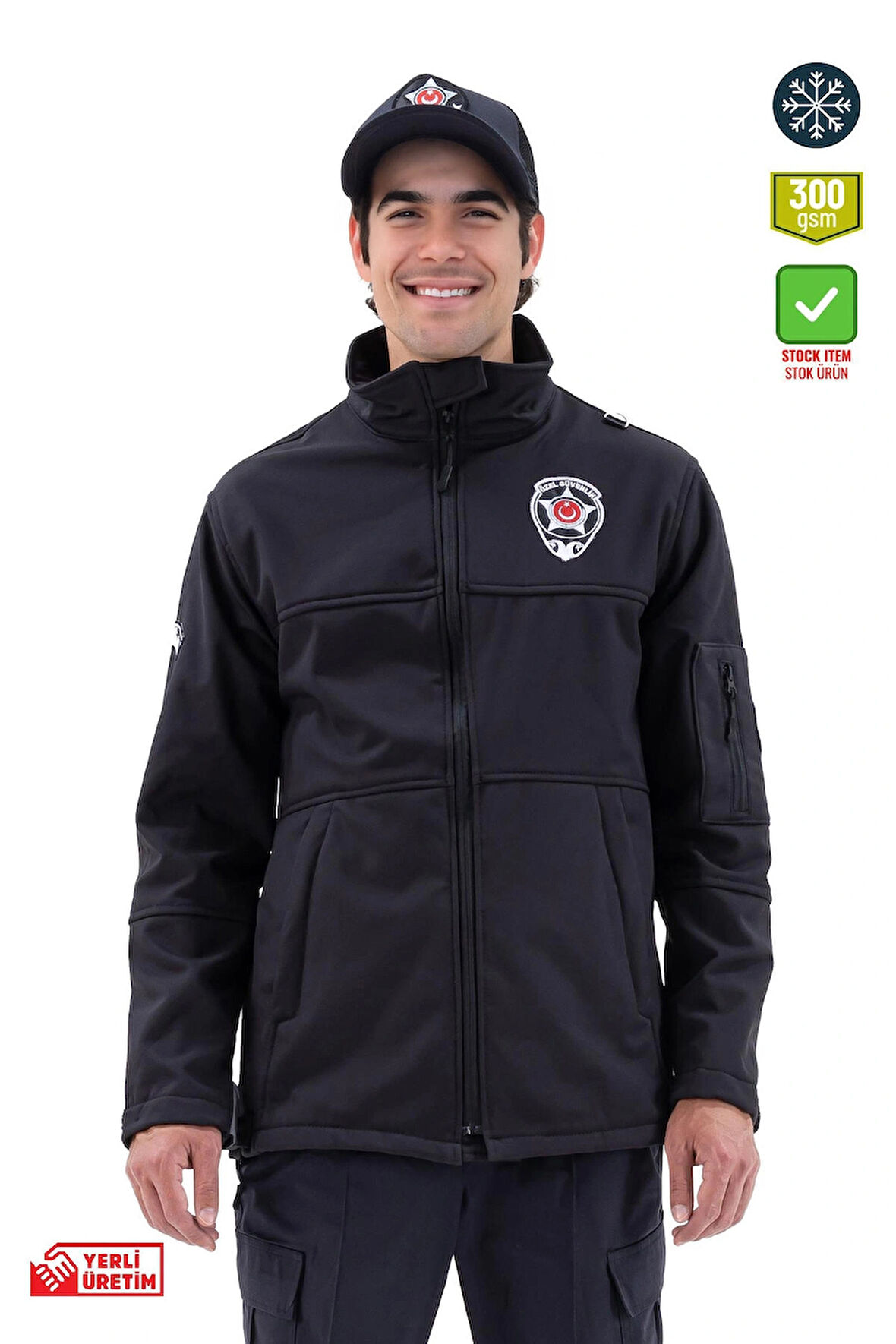 Özel Güvenlik Şartnamesine Uygun, Özel Güvenlik Softshell Mont, Su ve Rüzgar Geçirmez