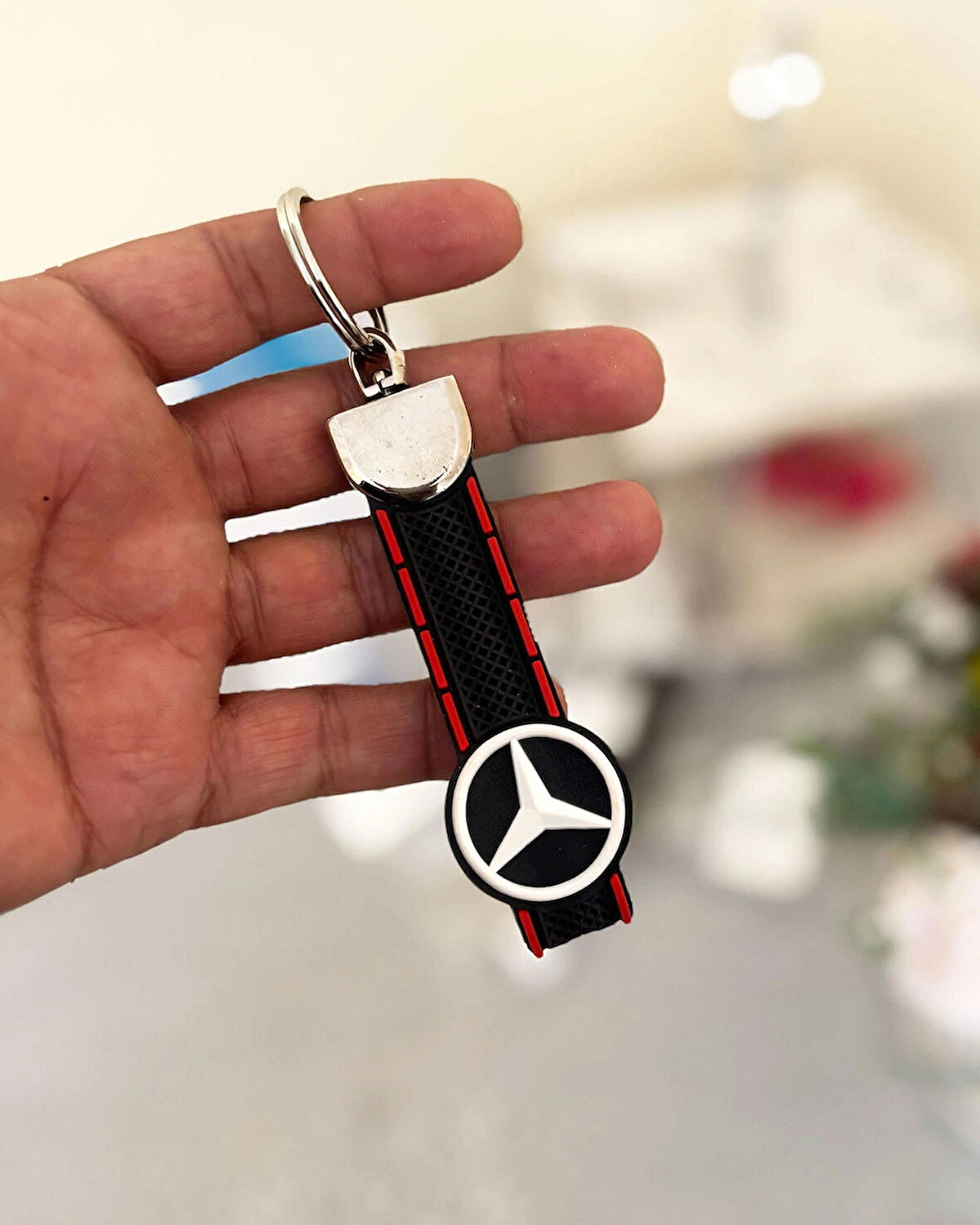 Aracınıza Özel Silikon Anahtarlık, Mercedes