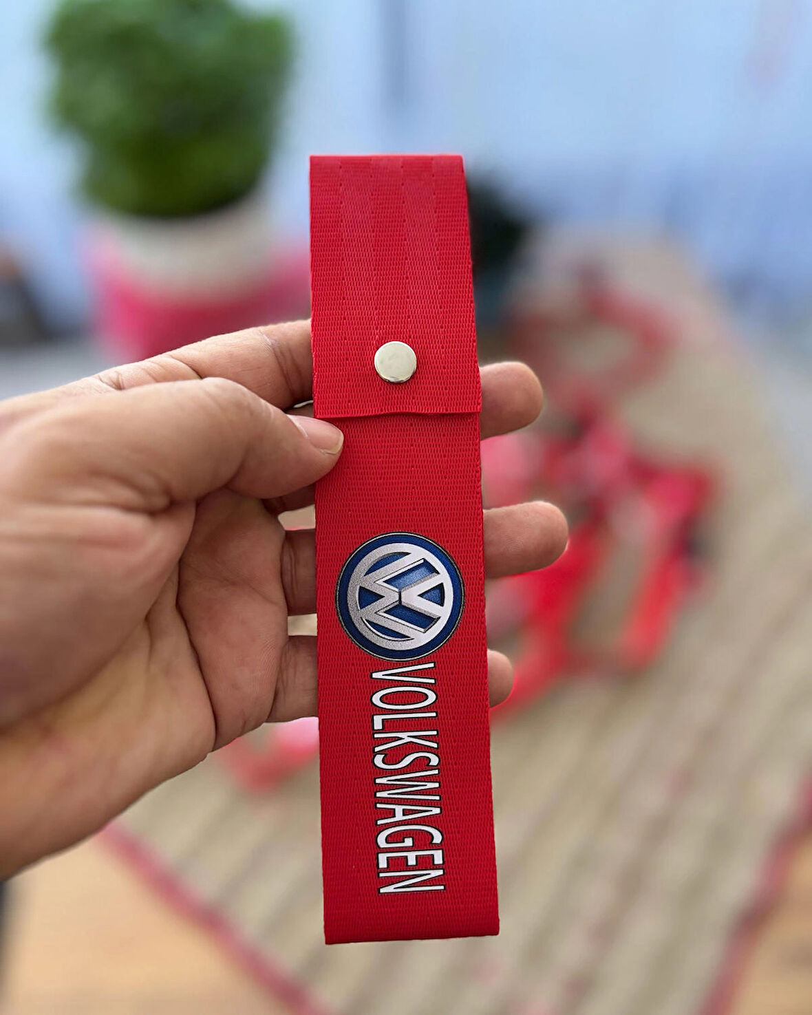 Volswagen Tasarımlı, Kırmızı Renk Yüksek Kalite Tampon & Çeki ipi