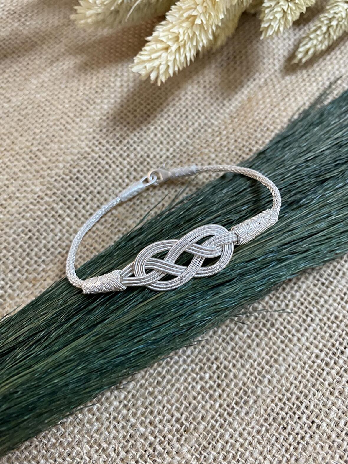 Sonsuzluk Gümüş Kazaziye Bileklik