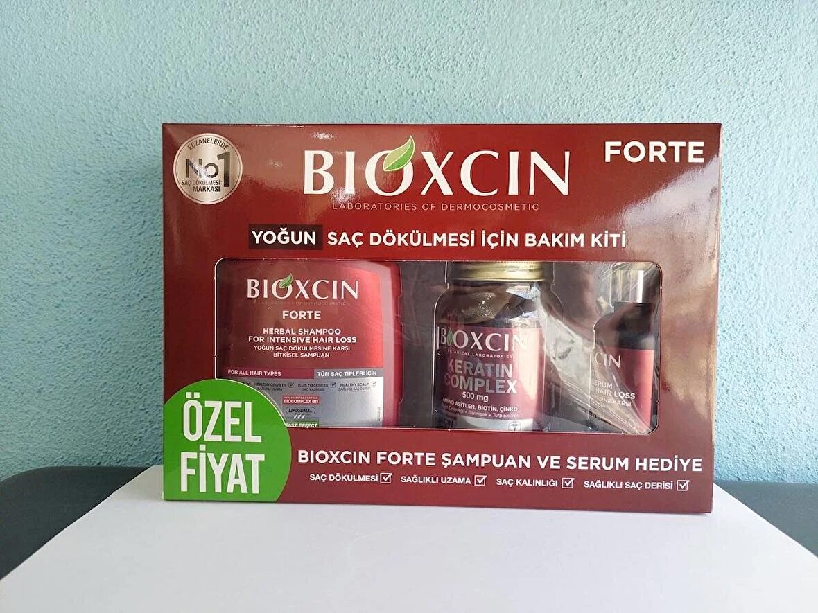 Bıoxcın Forte Yoğun Saç Dökülmesi İçin Bakım Kiti 