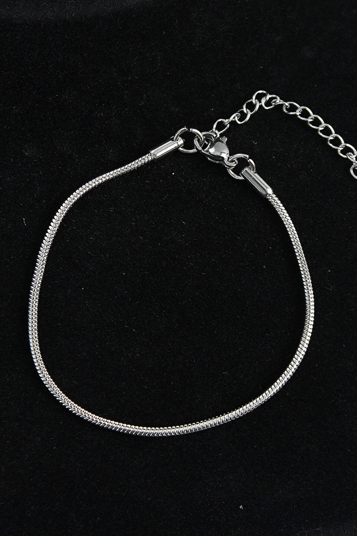 316L Çelik Oval İtalyan Model Gümüş Renk Erkek Bileklik