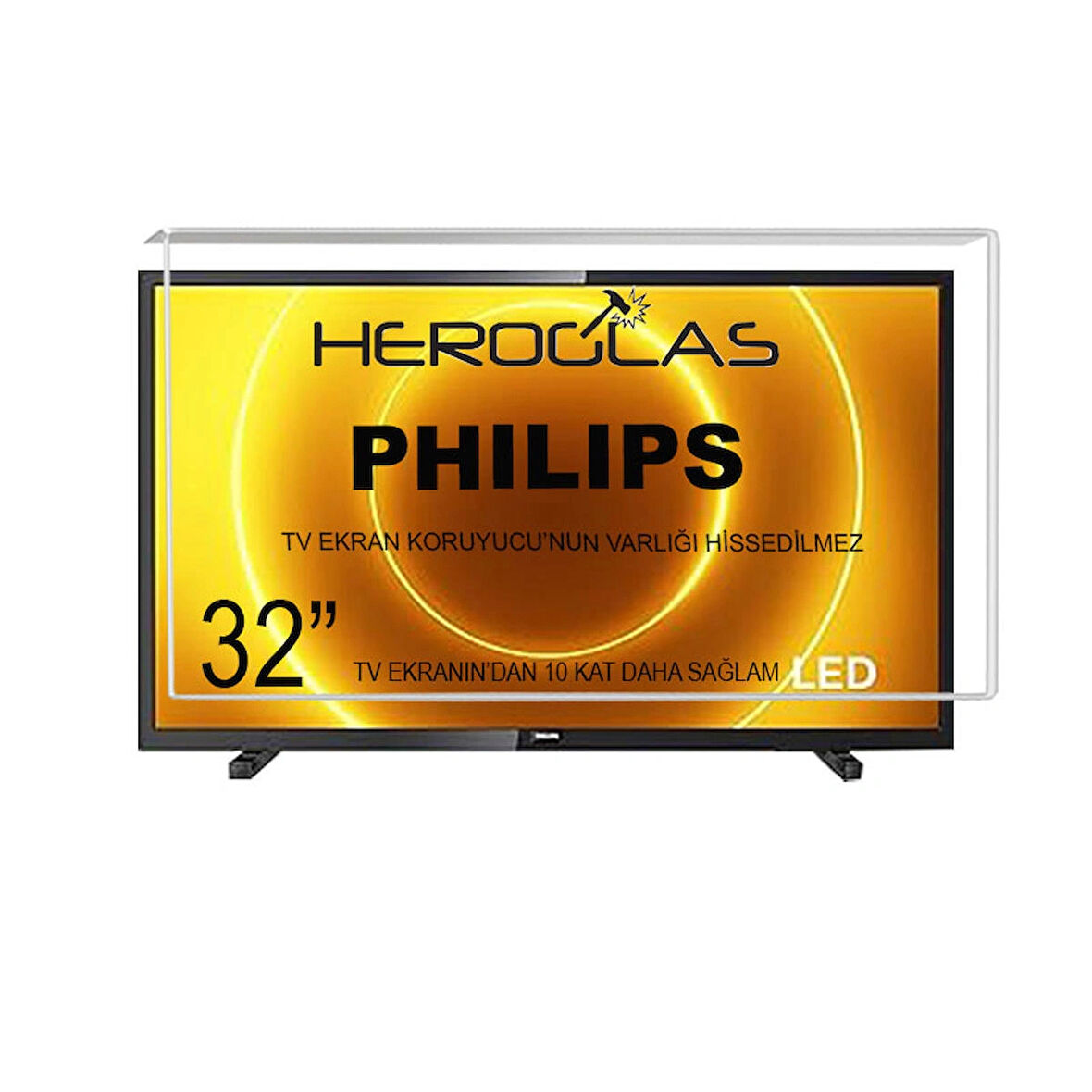  Heroglas PHILIPS 32PHS6808 32 Inç 82 Ekran Tv Ekran Koruyucu