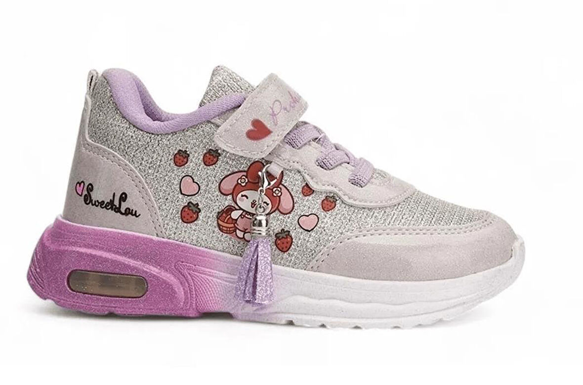 Bebe Işıklı Cırtlı Sneaker Spor Ayakkabı