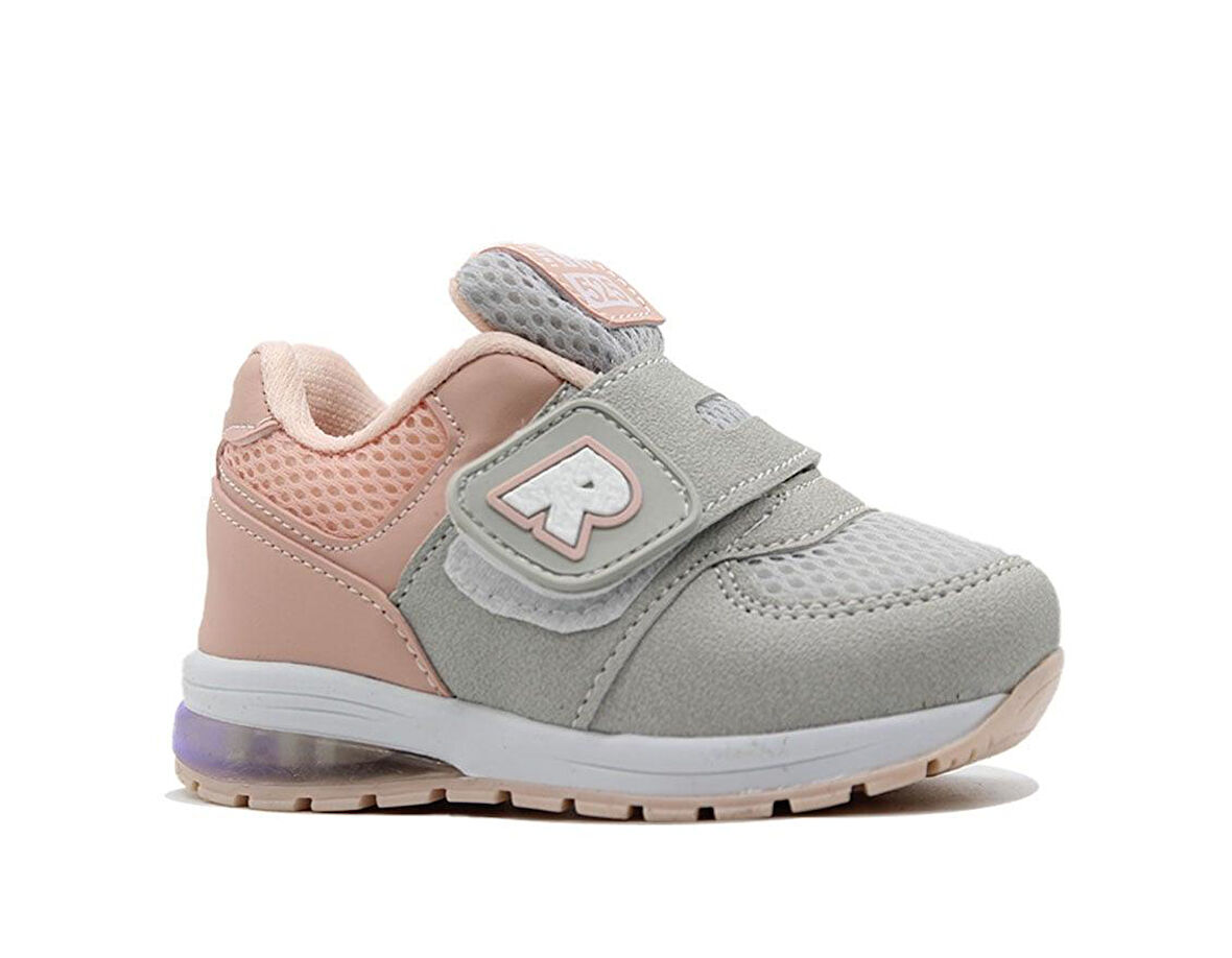 Bebe Günlük Comfort Ultra Yumuşak Ortopedik Rahat Taban Cırt Bantlı Işıklı Spor Ayakkbı Sneaker