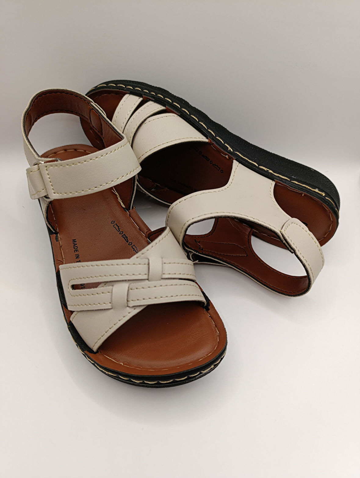 Günlük Kadın Cırt Bantlı Sandalet Yumuşak Rahat 