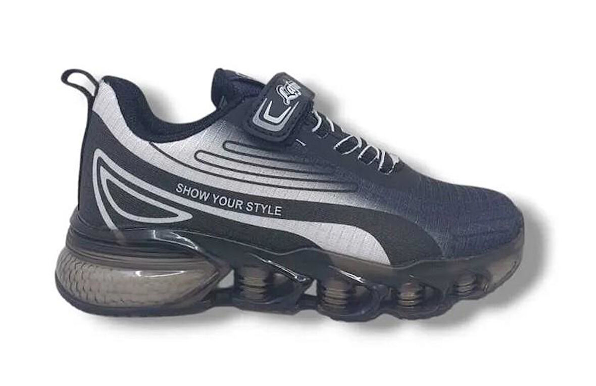 Çocuk Günlük Su İtici Şeffaf Taban Sneaker Spor Ayakkabı Okul Ayakkabısı