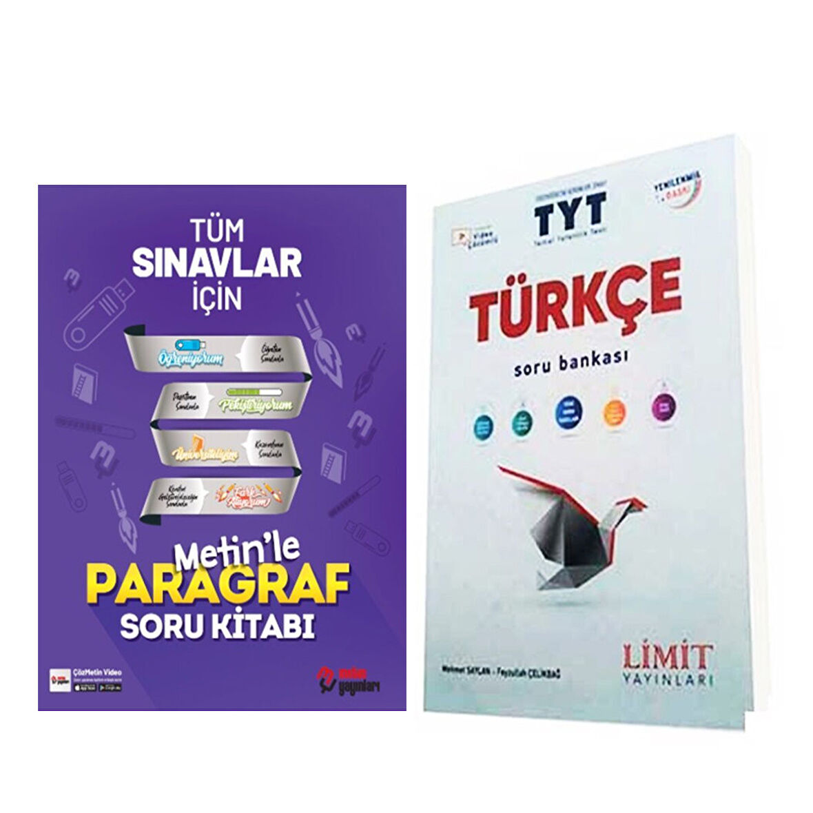Limit Yayınları TYT Türkçe Soru Bankası ve Metin Paragraf Soru Bankası Seti 2 Kitap