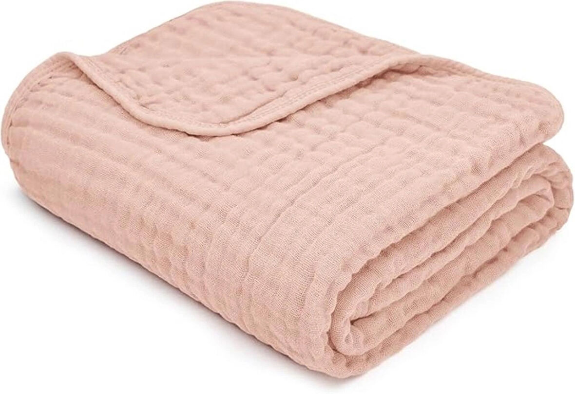 4 Katlı Çok Amaçlı Müslin Örtü & Battaniye %100 Pamuk, Oeko-teks Sertifikalı 80x80 cm