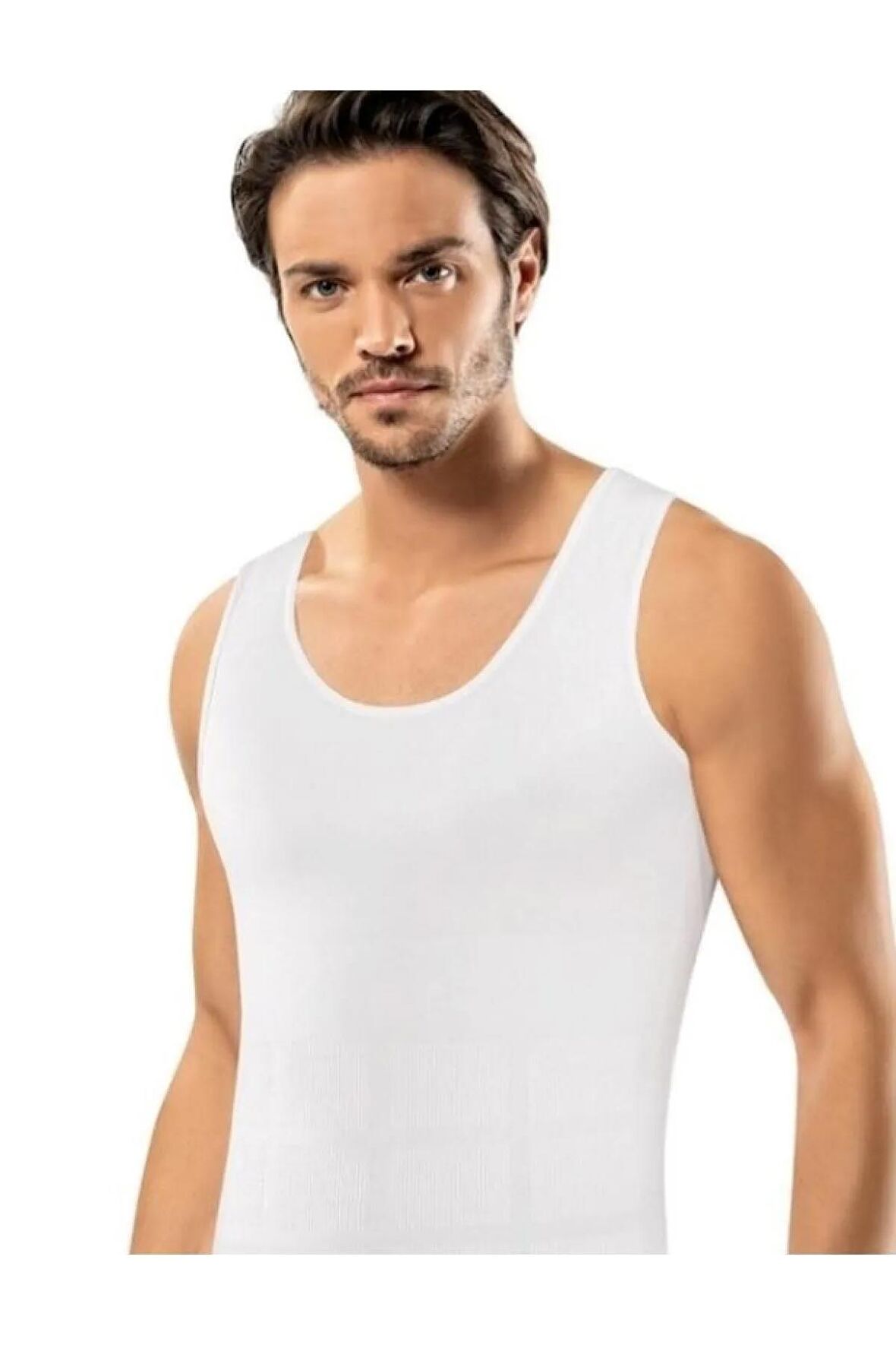 Beyaz Erkek Korse Atlet 650