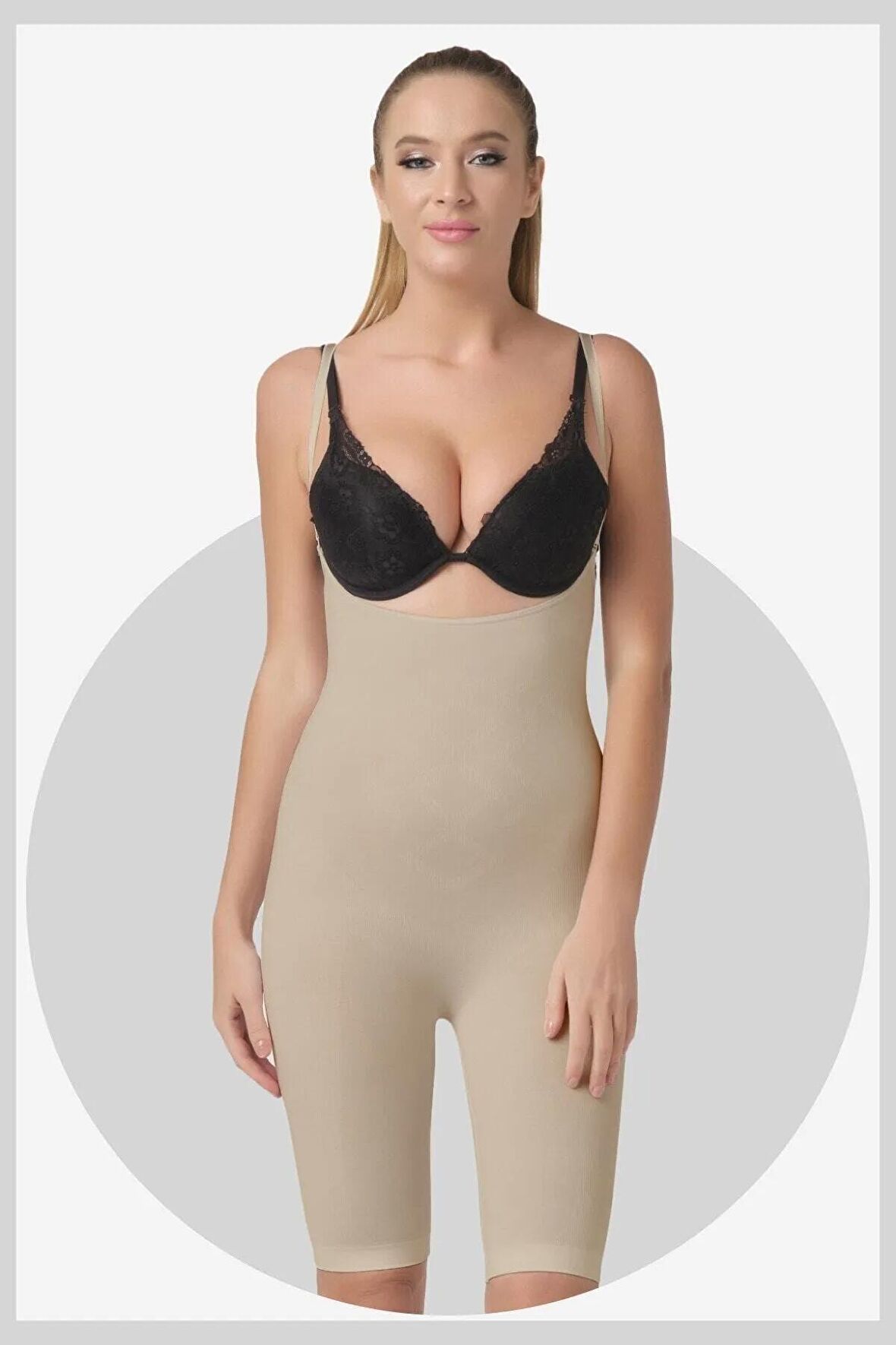 Kadın Göğüs Altı Tam Boy Ten Korse 9t20