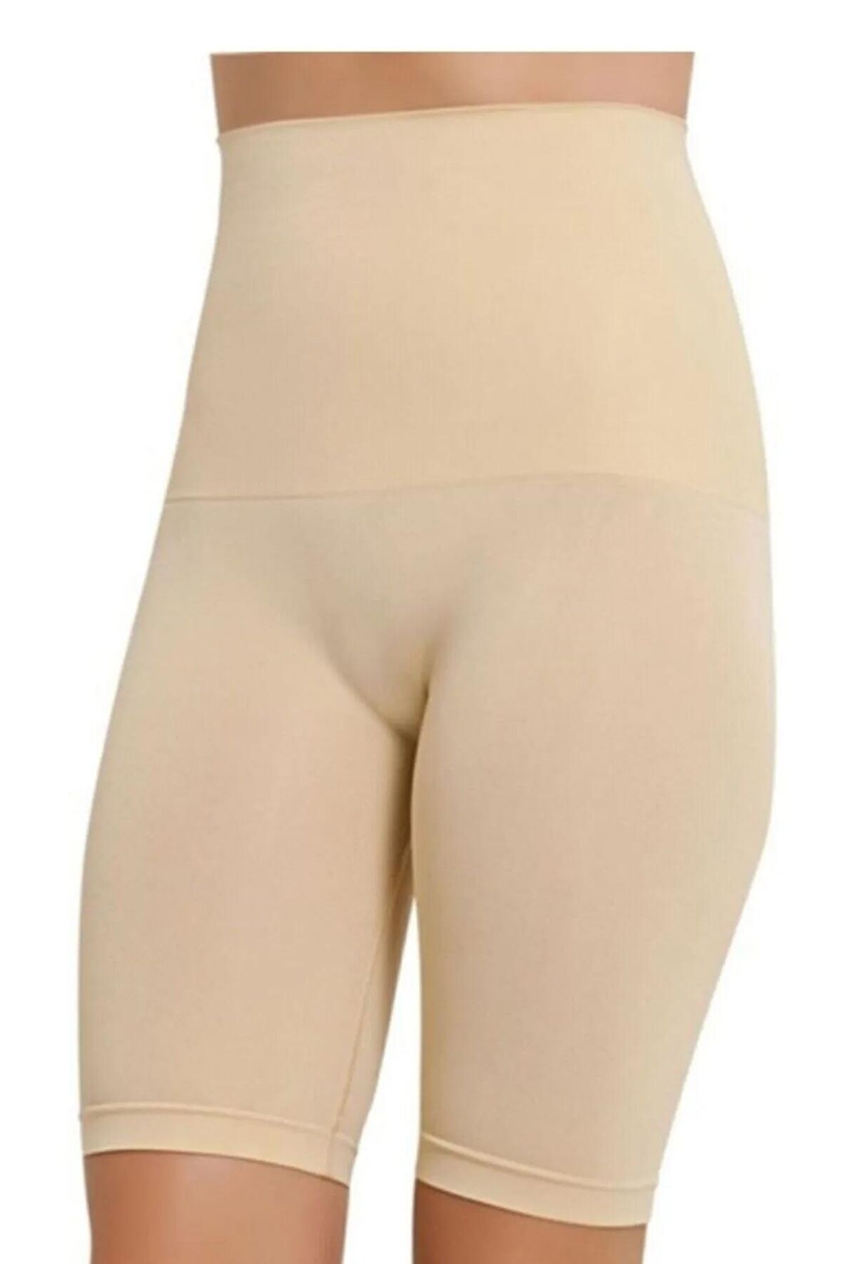 Kadın Bej Uzun Göbek Korse